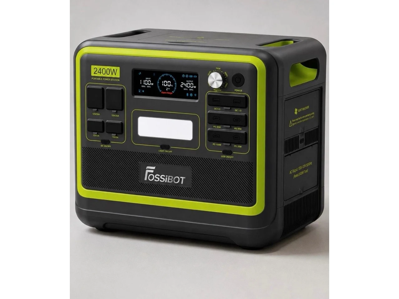 Mobile Powerstation mit 2400 Watt und mehreren Anschlüssen